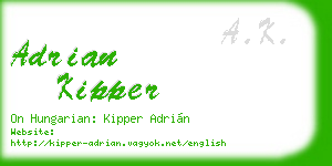 adrian kipper business card